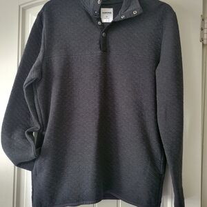 Sonoma Men's Charcoal Snap Button Sweater